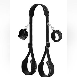 Black Adjustable Harness with Cuffs